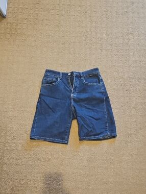 Men's Casual Dark Blue Denim Jean Shorts